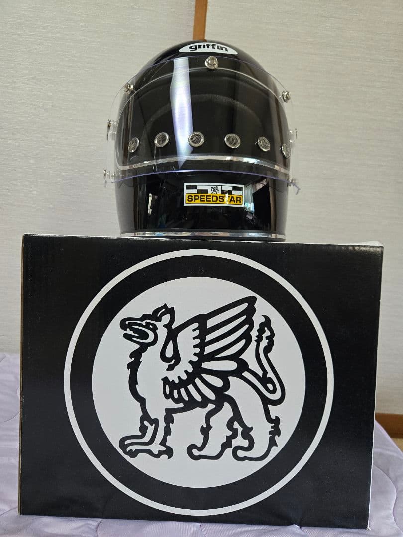 griffin フルフェイスヘルメット シールド付き 黒 箱付き