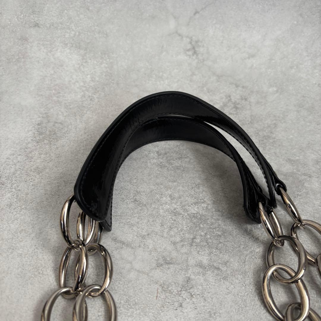 美品 Christian Dior カナージュ パナレア トートバッグ エナメル