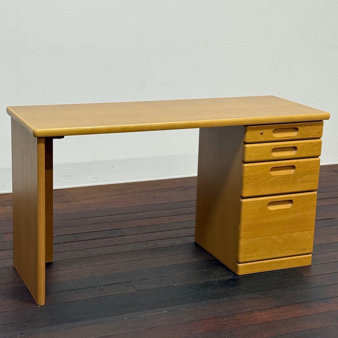 H21C18 浜本工芸 HAMAMOTO デスク 片袖机 オーク材