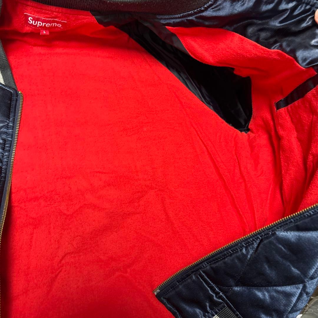 ジャケット・アウター supreme satin bomber jacket rose