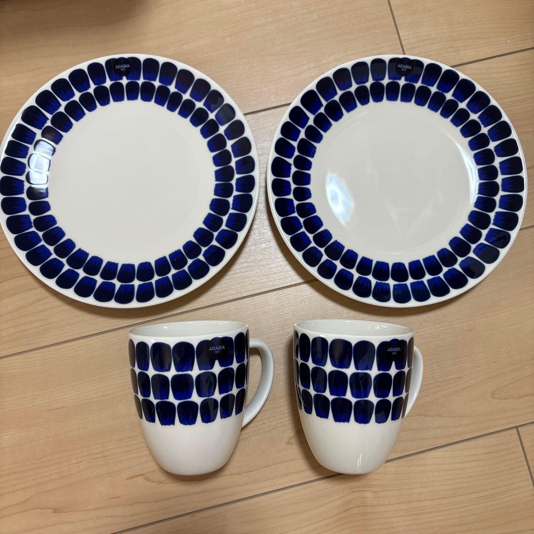 ARABIA トゥオキオ プレート&マグカップ ペアセット