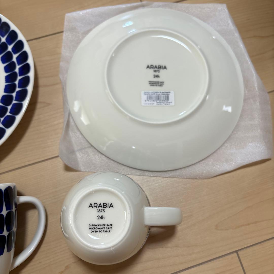 ARABIA トゥオキオ プレート&マグカップ ペアセット