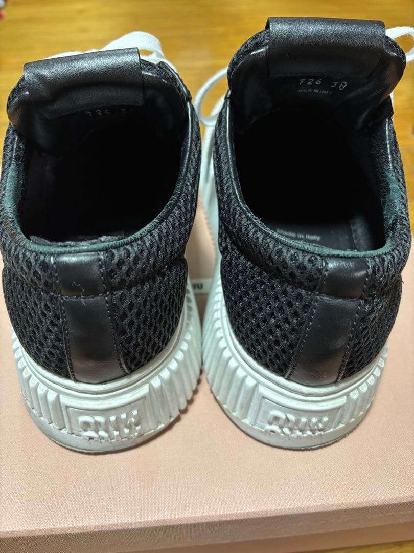 ✰︎S✰︎ Miu Miu ミュウミュウ メッシュ プラットフォームスニーカー