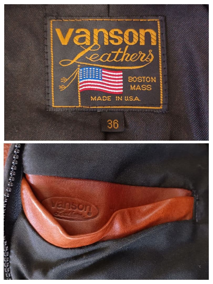 VANSON シングルライダースジャケット