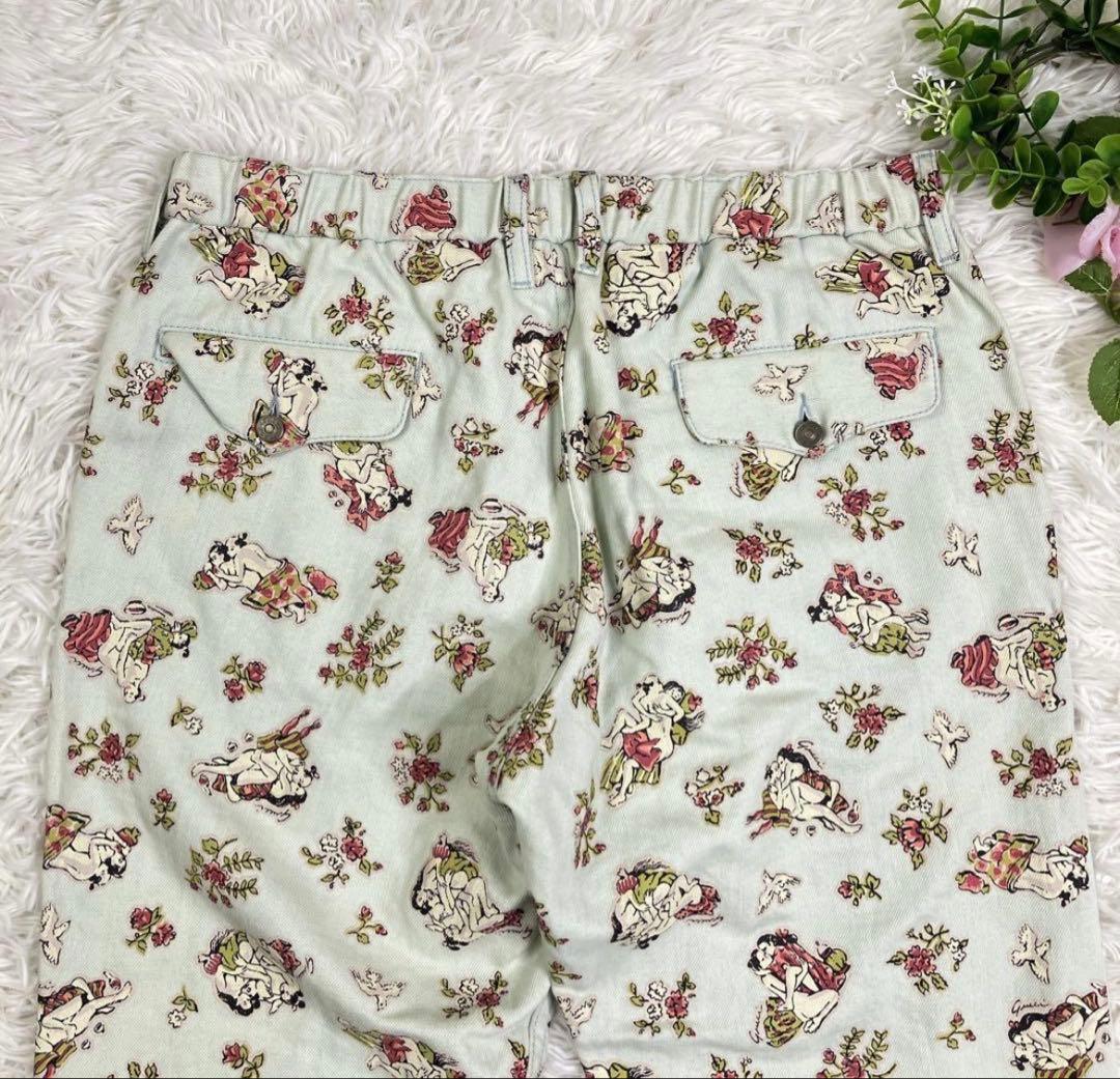 GUCCI2019AWファッションショー限定品　花柄プリントパンツ 32