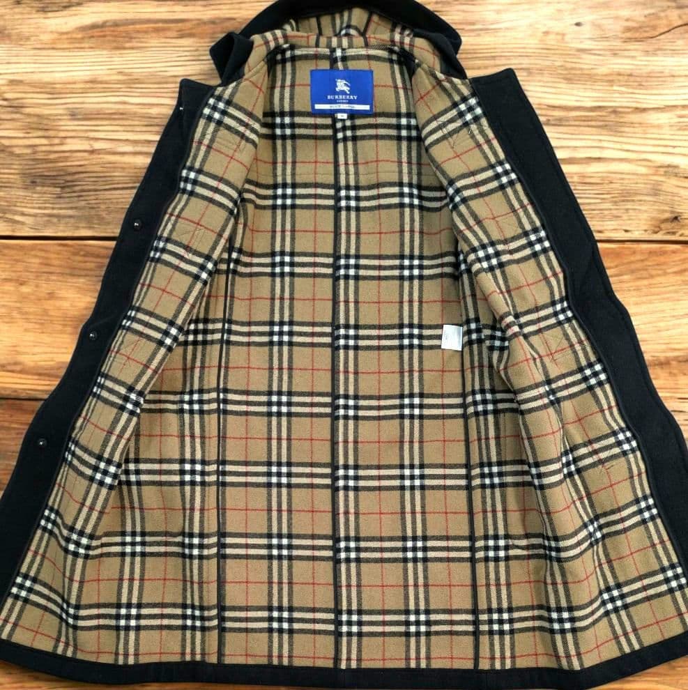 バーバリー ブルーレーベル ダッフルコート ノバチェック ヴィンテージ