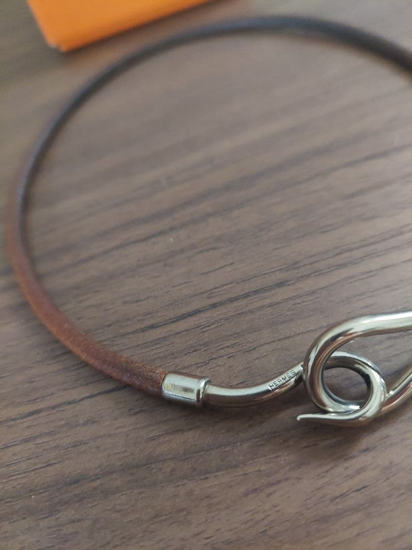HERMES　エルメス　ジャンボ　ブレスレット　チョーカー　レザー　2連