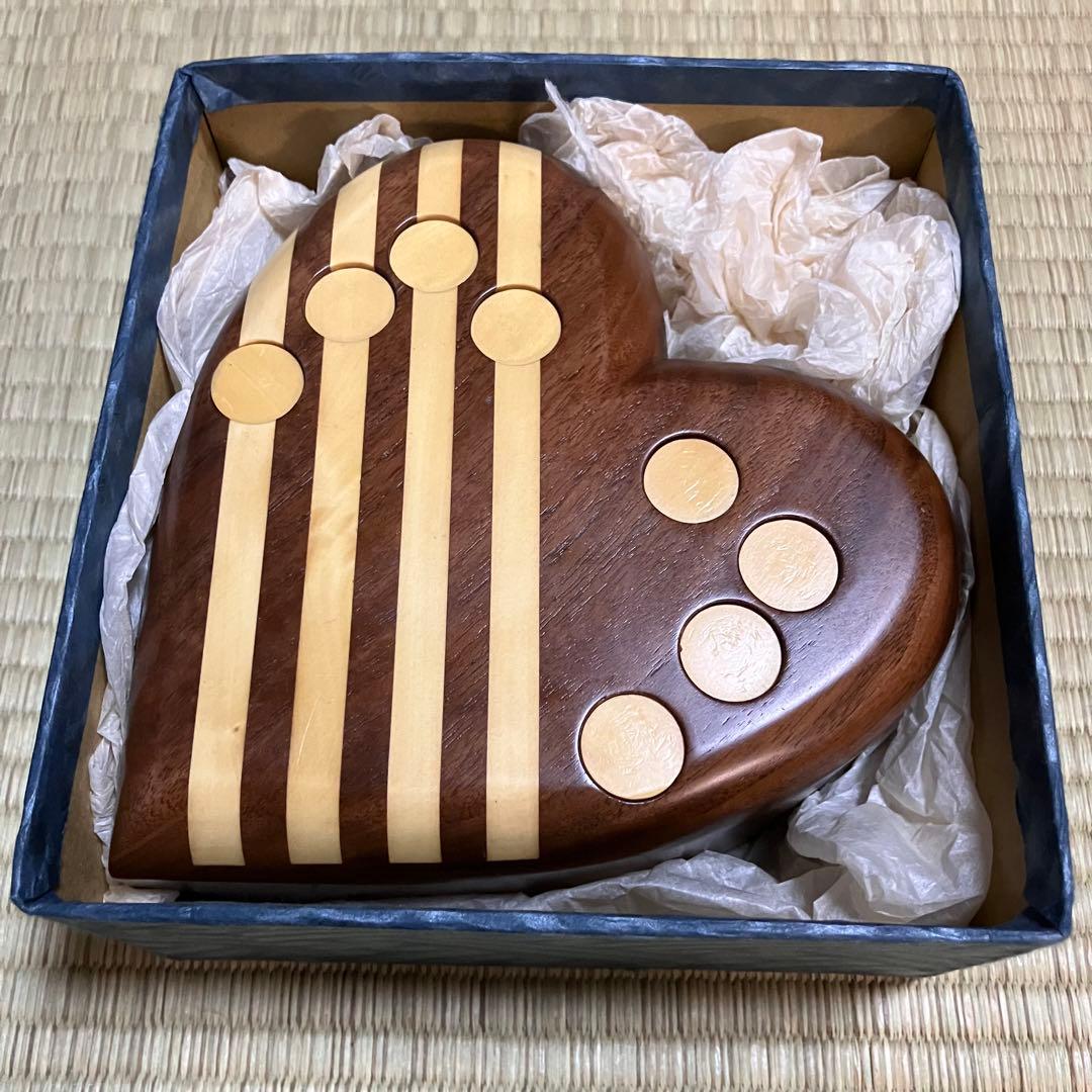 からくり箱 karakuri box 安兵衛 亀井明夫 ハート型 秘密箱 希少