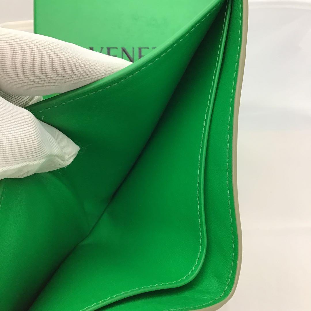 ❣️ボッテガべネタ❣️ 二つ折り財布　イントレチャート　グリーン