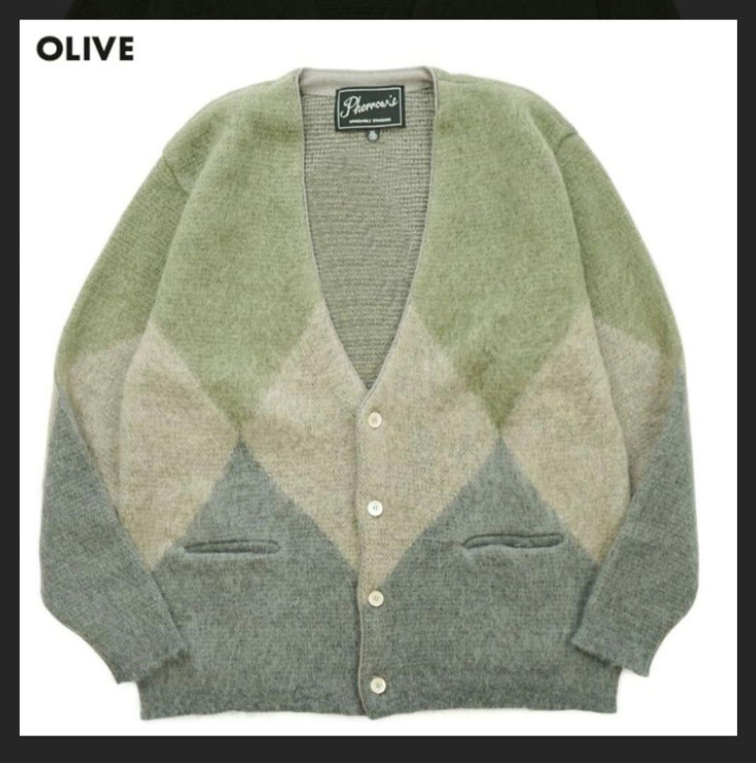 【新品未使用】Pherrow's 日本製 メンズ カーディガン サイズ М