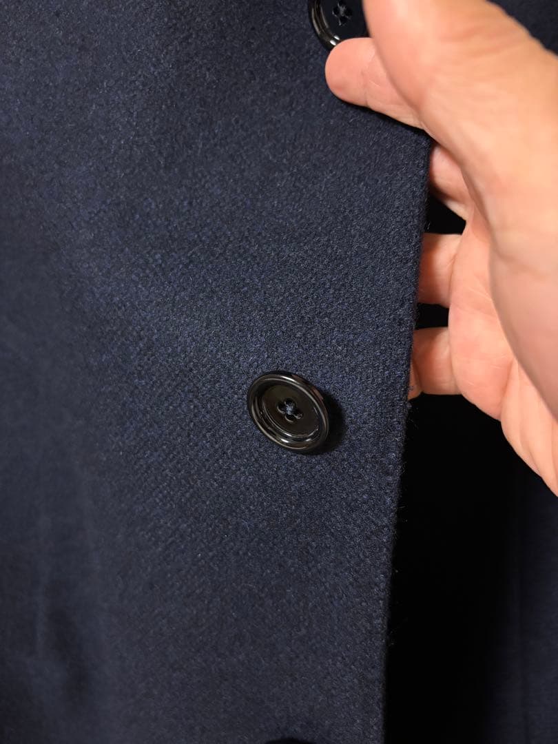 LARDINI ネイビー チェスターコート サイズ46