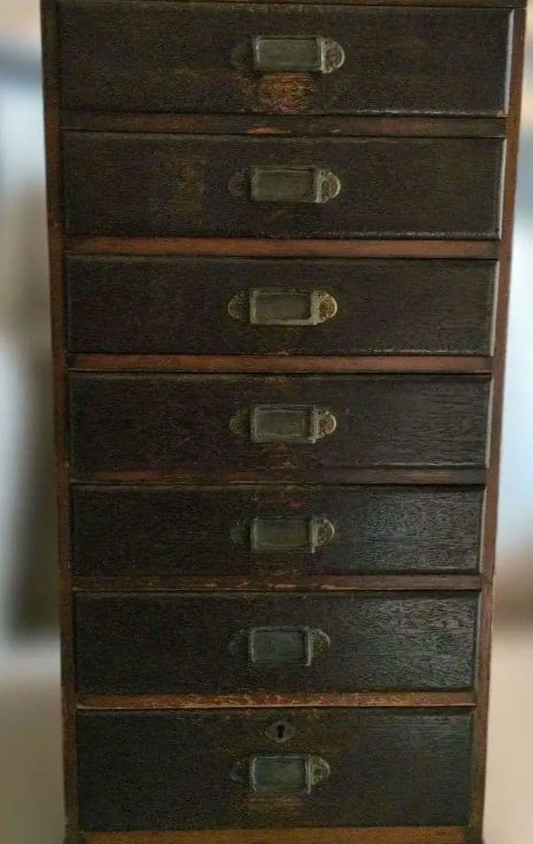 7段小タンス　棚　チェスト　アンティーク　レトロ