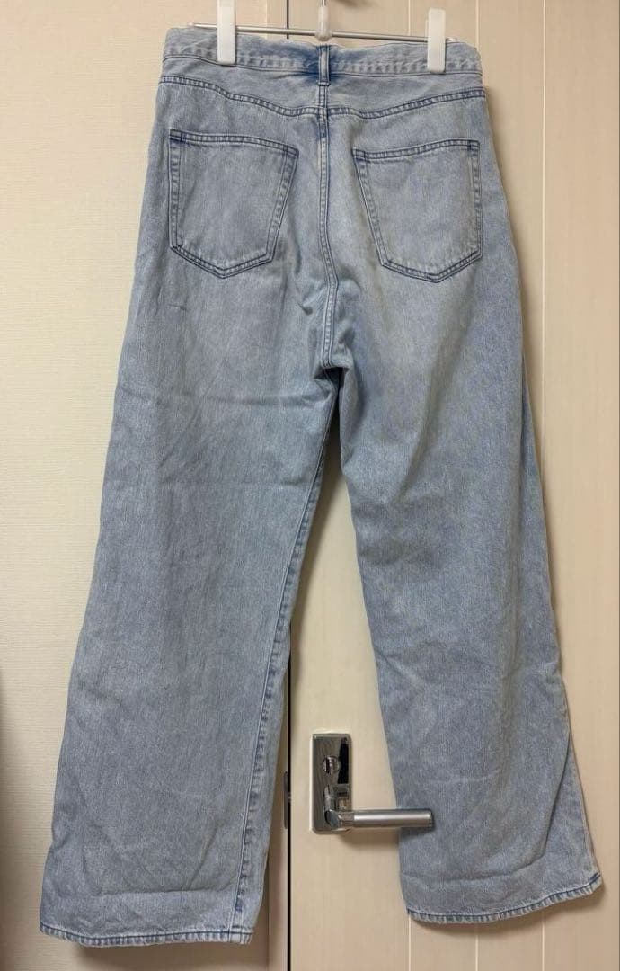 Whim Gazette ウィムガゼット ドロストデニムパンツ ブルー 36