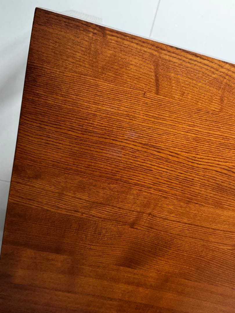 3段階伸縮　145・175・205cm木製ローテーブル　ダークブラウン