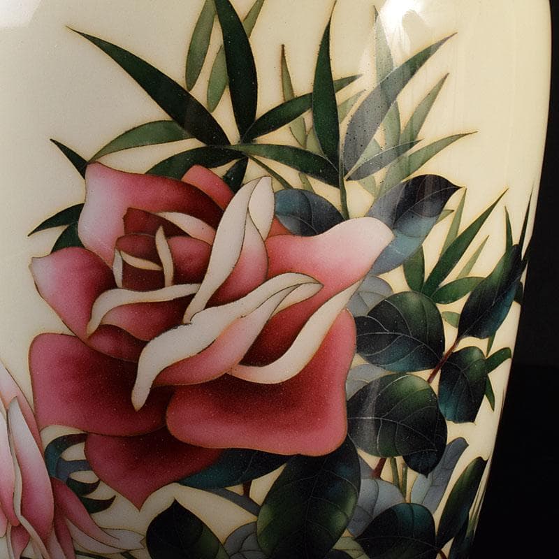 七宝焼　花文　花瓶　M　R7879C