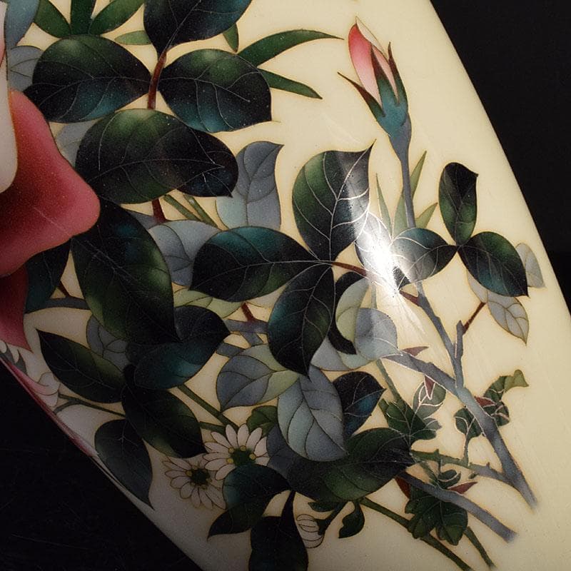 七宝焼　花文　花瓶　M　R7879C