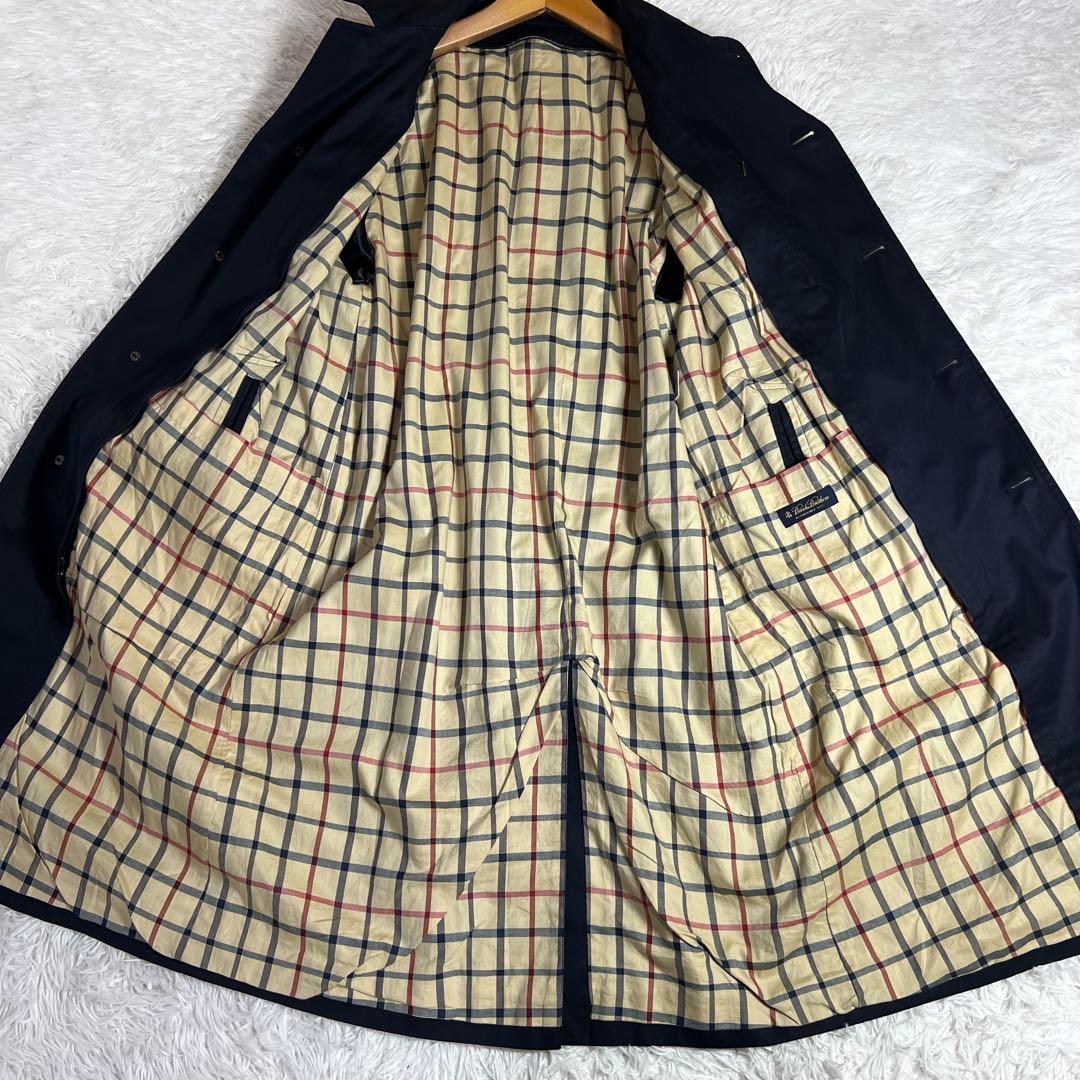 美品 大きいサイズ 2way ブルックスブラザーズ バルマカーンコート 42 紺