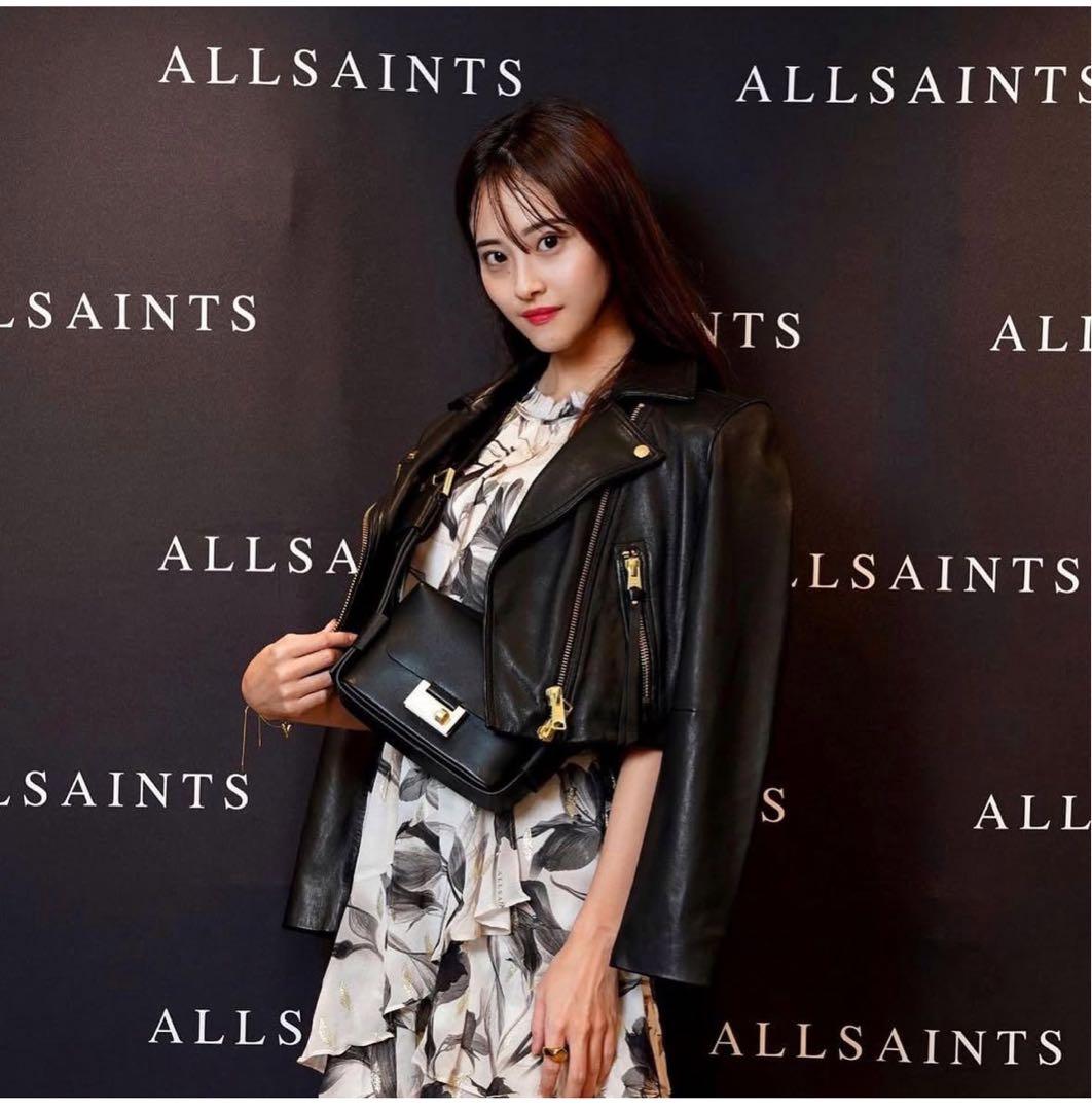 ALLSAINTS ブラック レザーライダースジャケット UK6