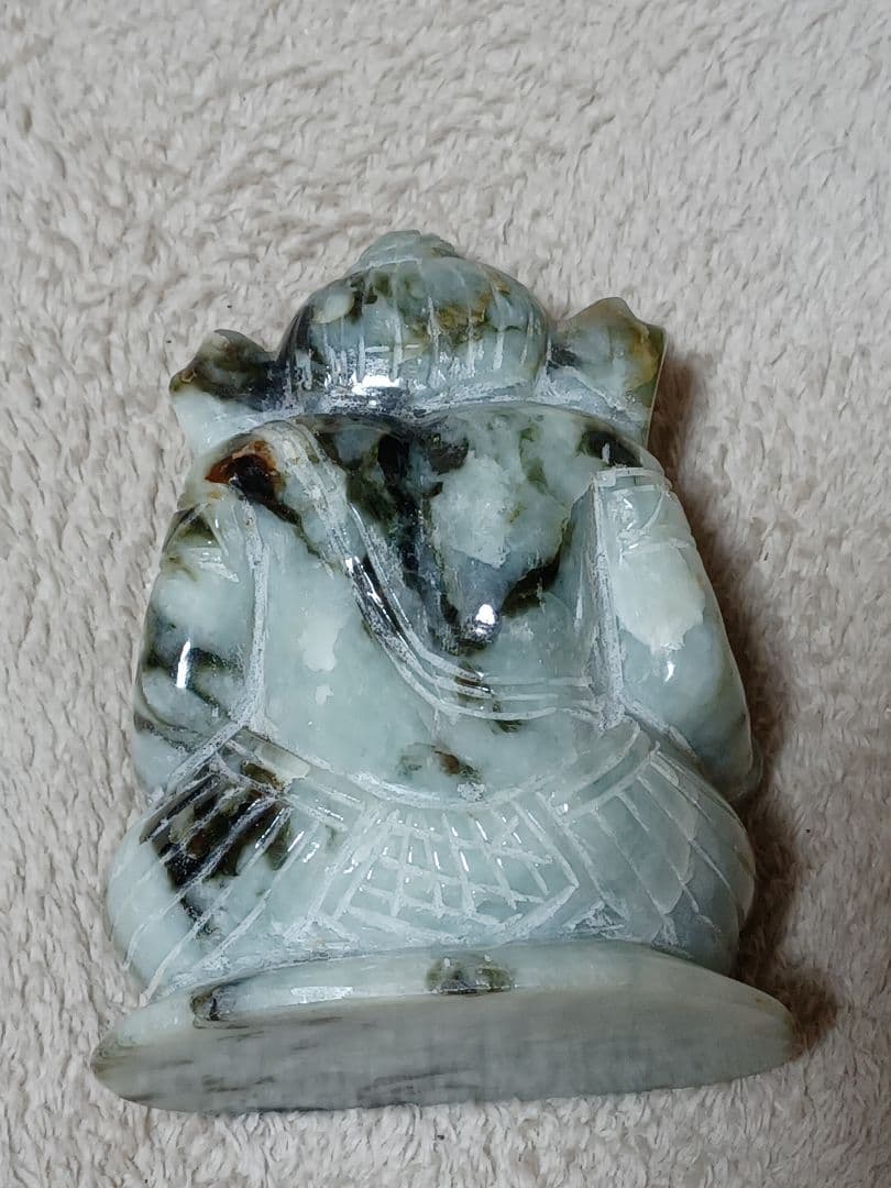 本翡翠　ガネーシャ　大型　736㌘