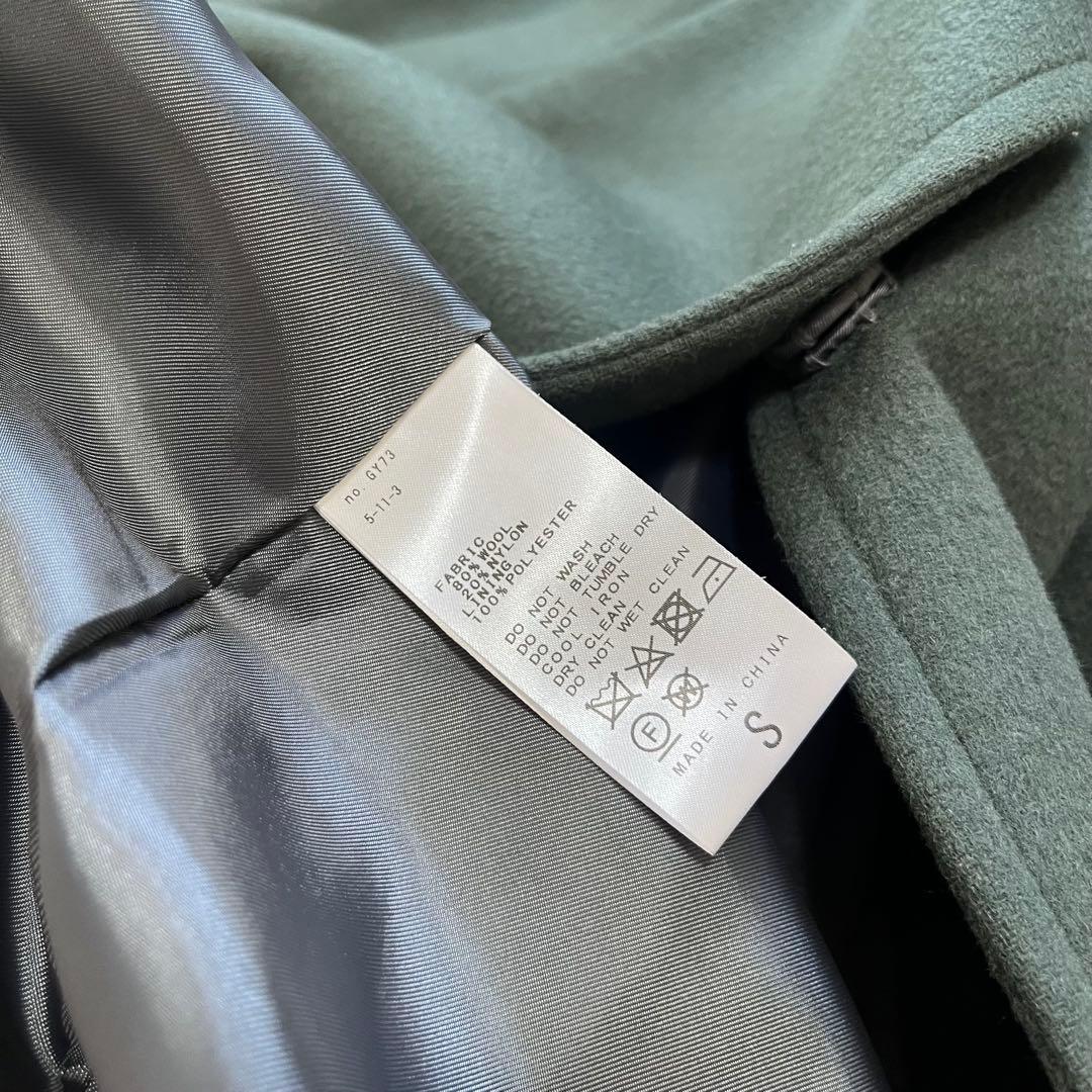 ジャーナルスタンダード　スーパー140ビーバーコクーンコート　グリーン