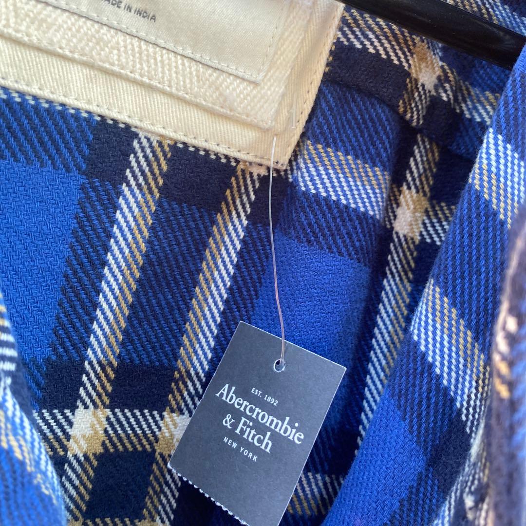 5店舗限定新品Abercrombie & Fitch 厚手チェックネルシャツ