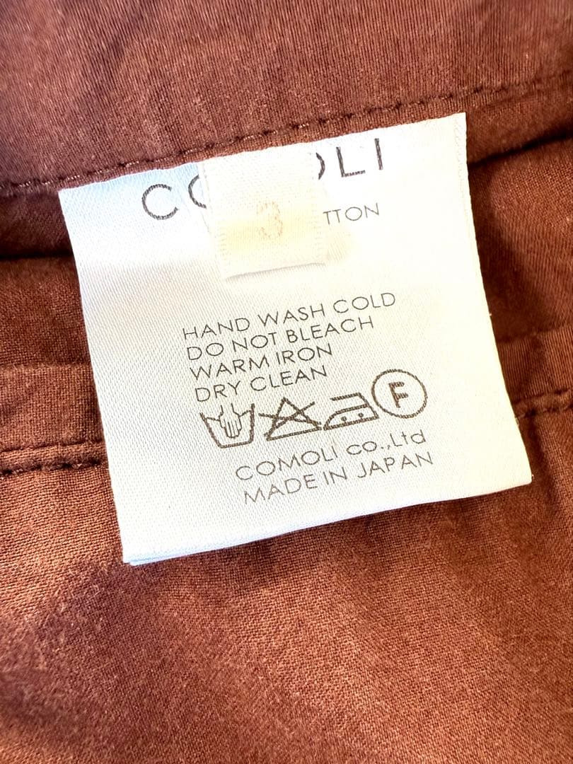 16ss COMOLI コモリ タイロッケンコート サイズ3（L）