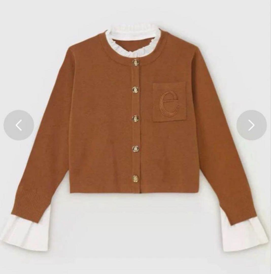 eimy istoire Attached collar ニットキャメル