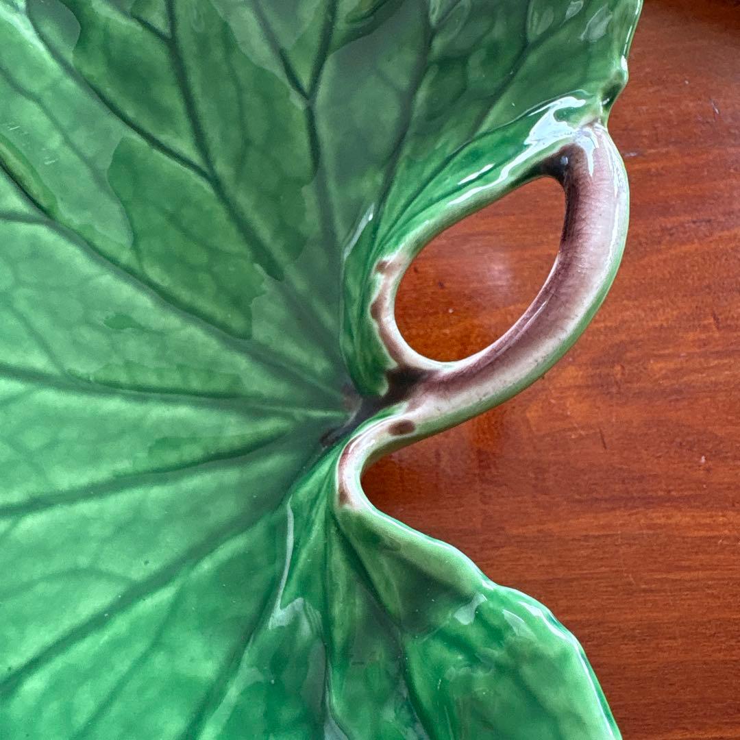 有田焼　福泉窯　皿　2客　ツワ型　ツワブキ　つわぶき　高級有田　18㎝