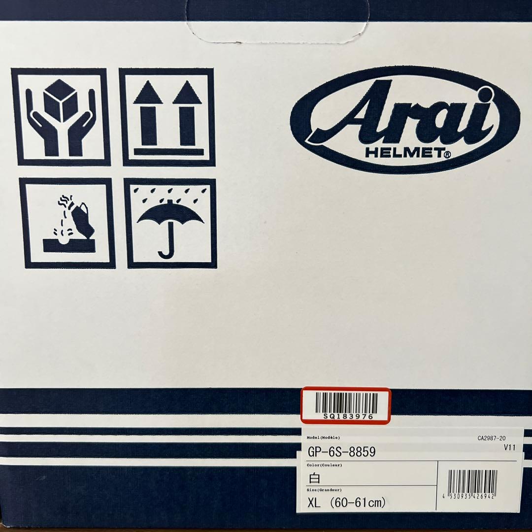 アライ フルフェイスヘルメット Arai ホワイト GP-6S 8859 4輪