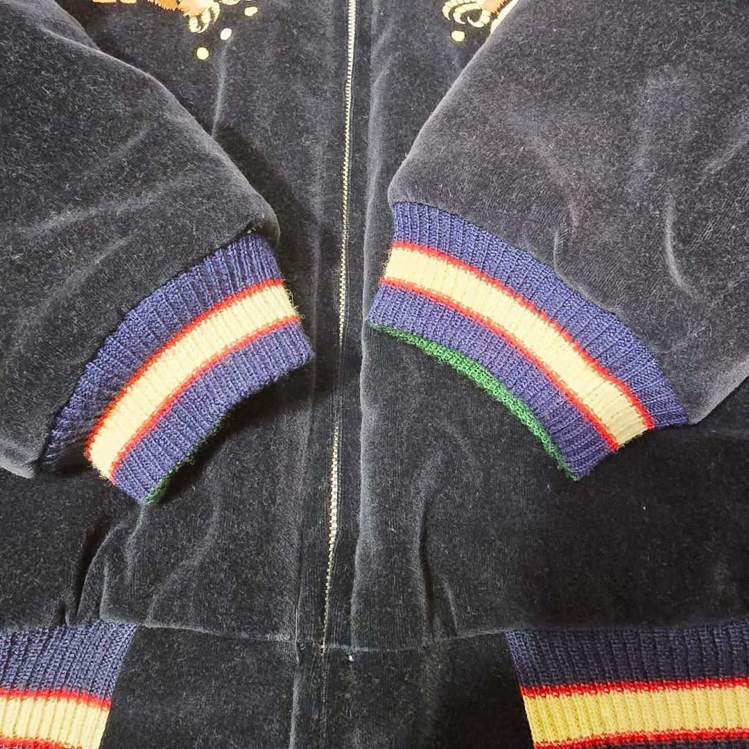 テーラー東洋 別珍 スカジャン 舞妓 鷹 日本 龍 刺繍 L 美品