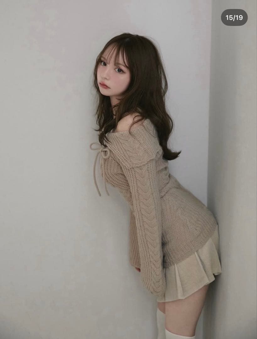 アンドマリー ニットトップス♡ Aura cable knit tops