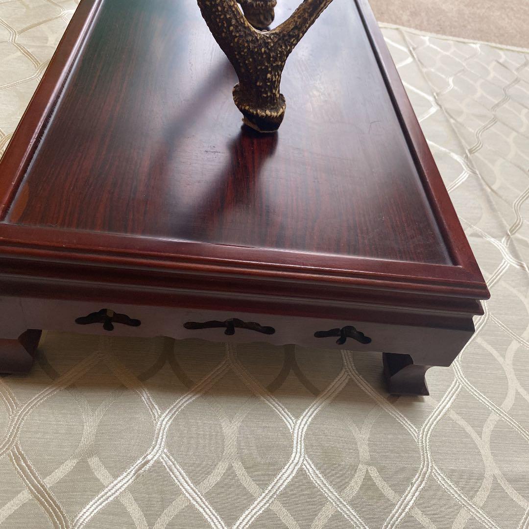 鹿の角　けやき台付き