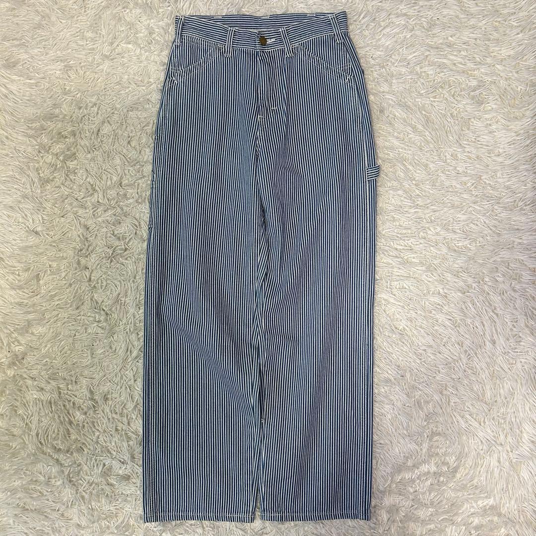 【美品】Lee LL6288 ヒッコリー デニム ペインターパンツ サイズXS