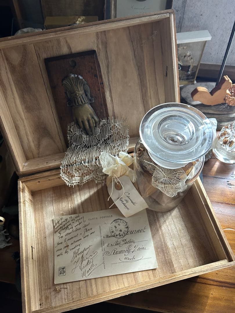 木箱 紐付き 古道具 アンティーク 桐箱