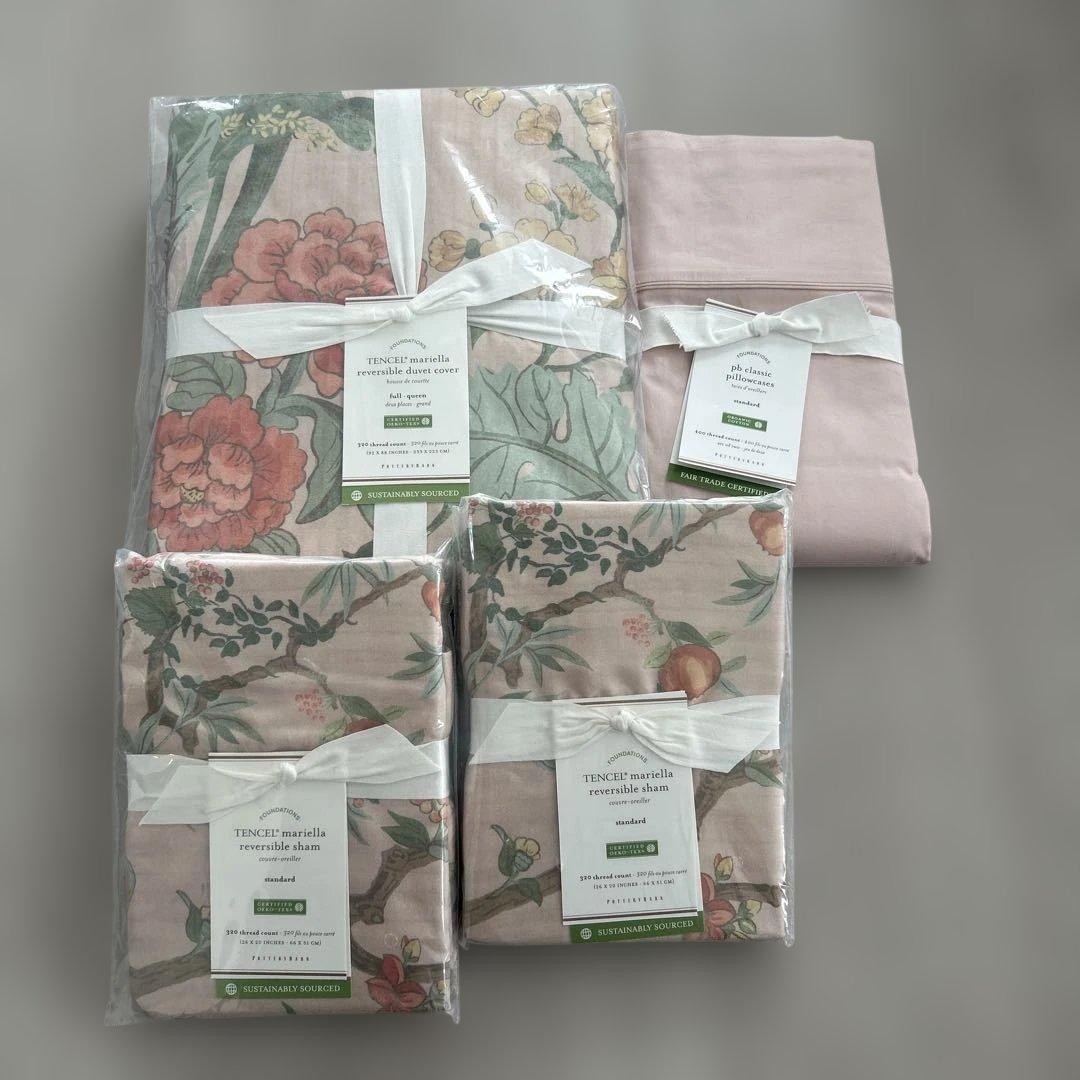 グイーンの掛け布団・枕カバーセット　ポータリバーン　Pottery Barn