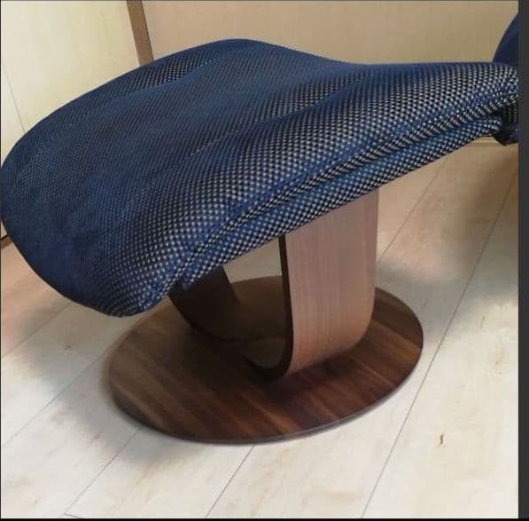 カリモク ザ・ファースト オットマンS ダークネイビー