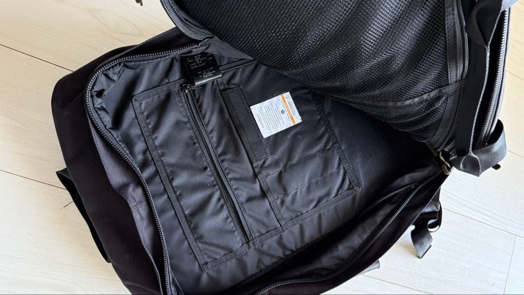 AS2OV コーデュラ ブラック バックパック