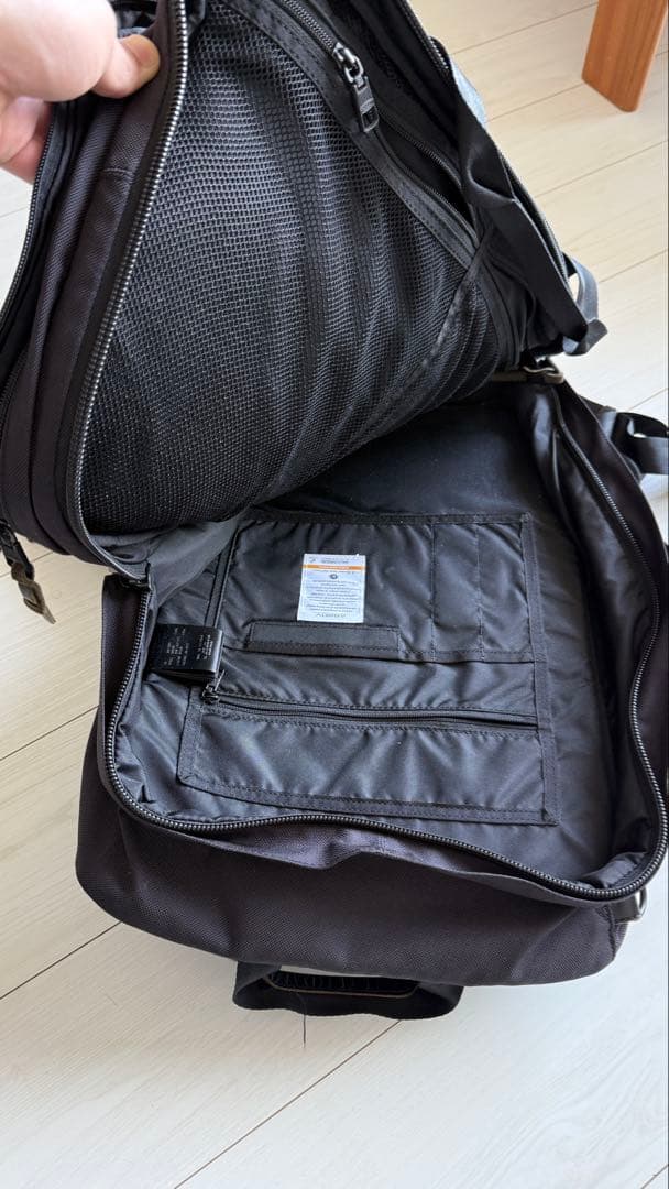 AS2OV コーデュラ ブラック バックパック