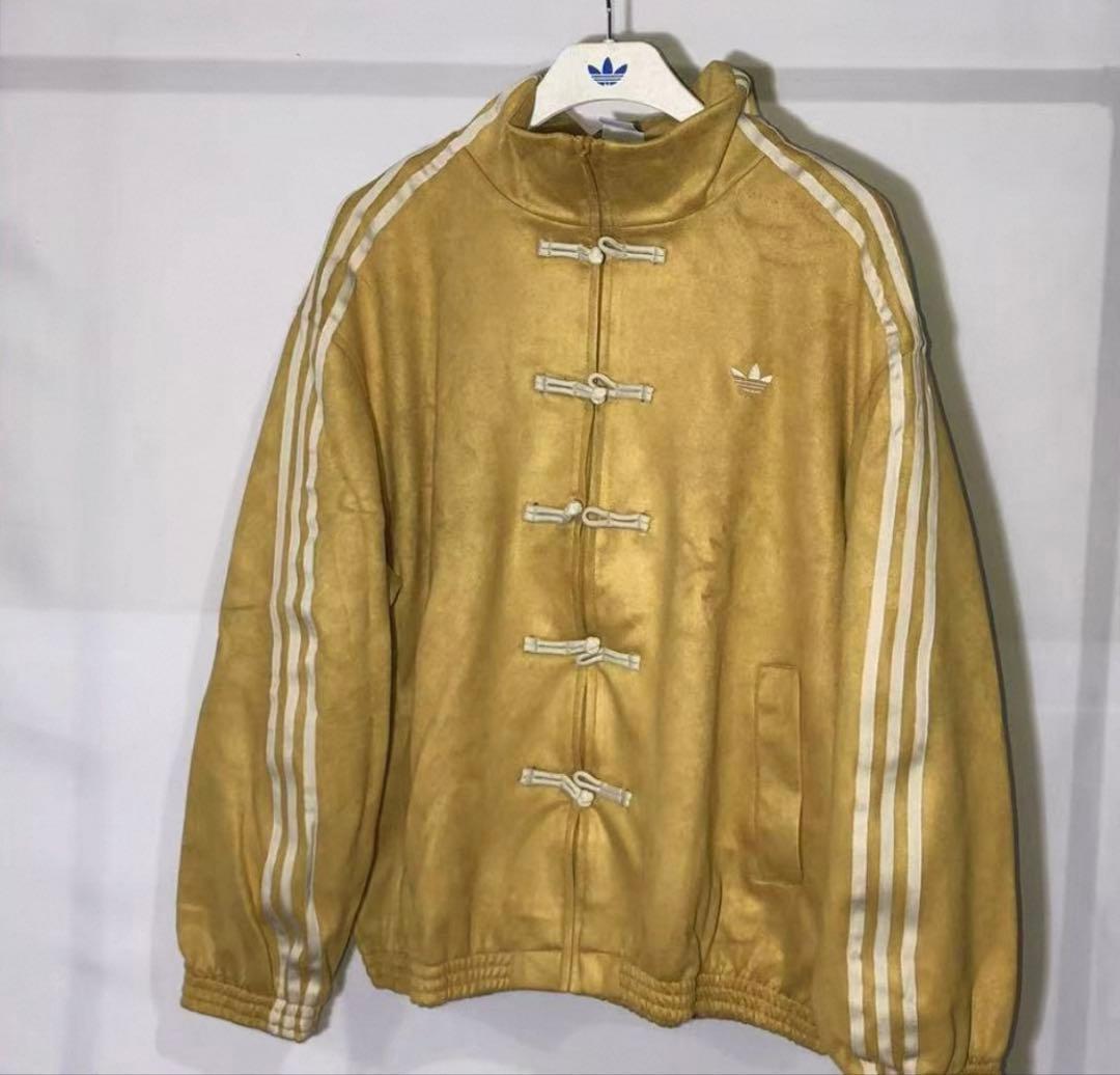 S adidas originals スエード トラックジャケット 黄