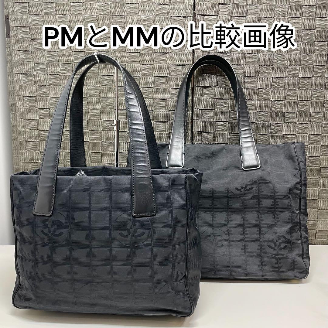 M*ん様 CHANEL ニュートラベルラインPM ブラック ナイロン トートバッ