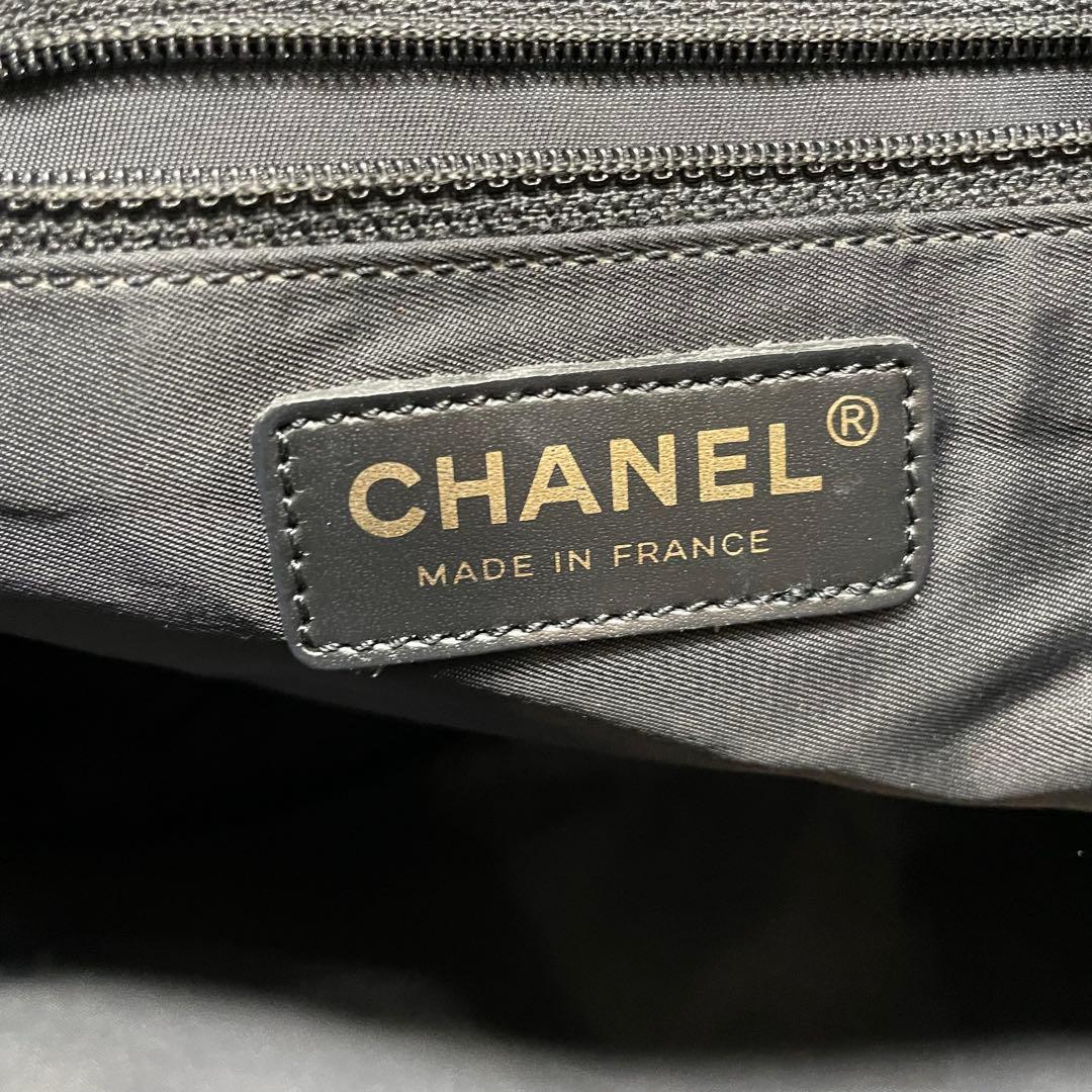M*ん様 CHANEL ニュートラベルラインPM ブラック ナイロン トートバッ