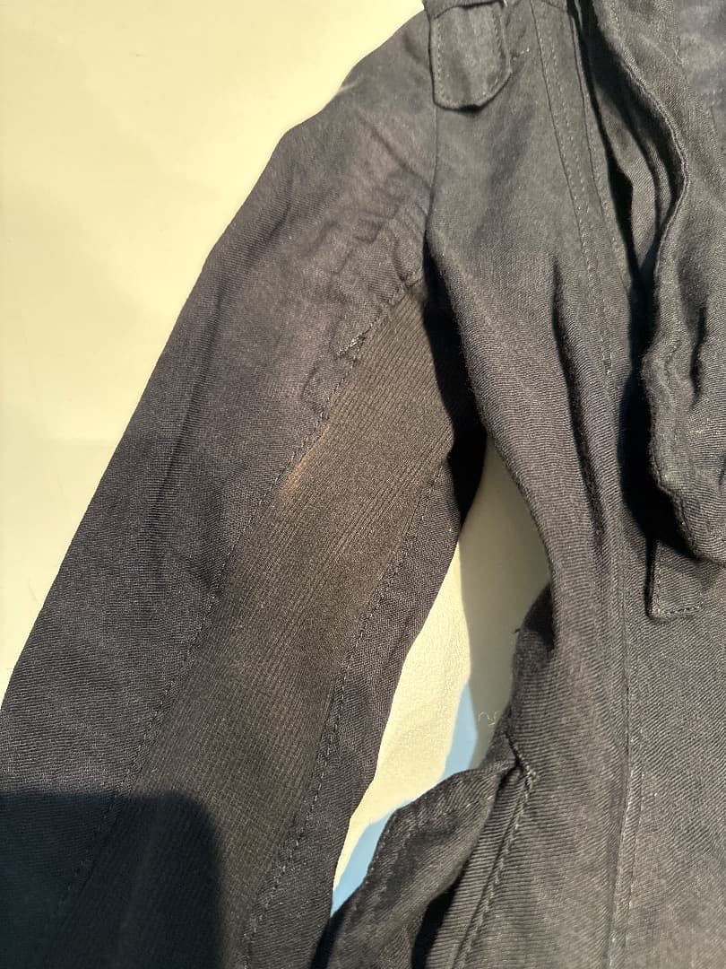 5351POURLESFEMMESミリタリージャケット黒ダブルジップy2k