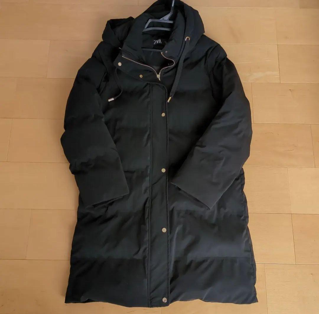 ZARA　ダウン　ダウンコート　ブラックダウン　美品