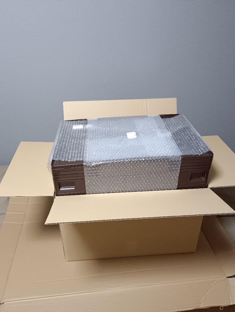 中古①　5個セット　折りたたみコンテナ　50L 長辺扉付　蓋あり