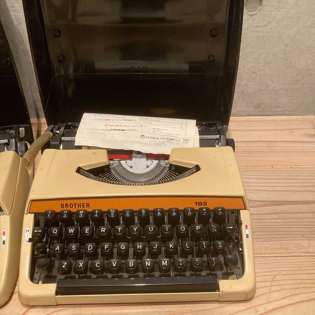 brother　タイプライター　JP1-193　2個　アンティーク　レトロ