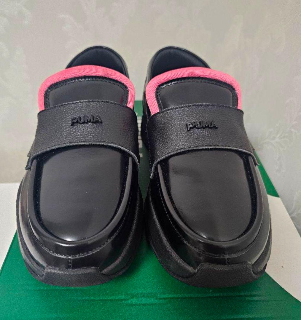 PUMA プーマ ローファー ブラック ピンク 23.5 スニーカーローファー