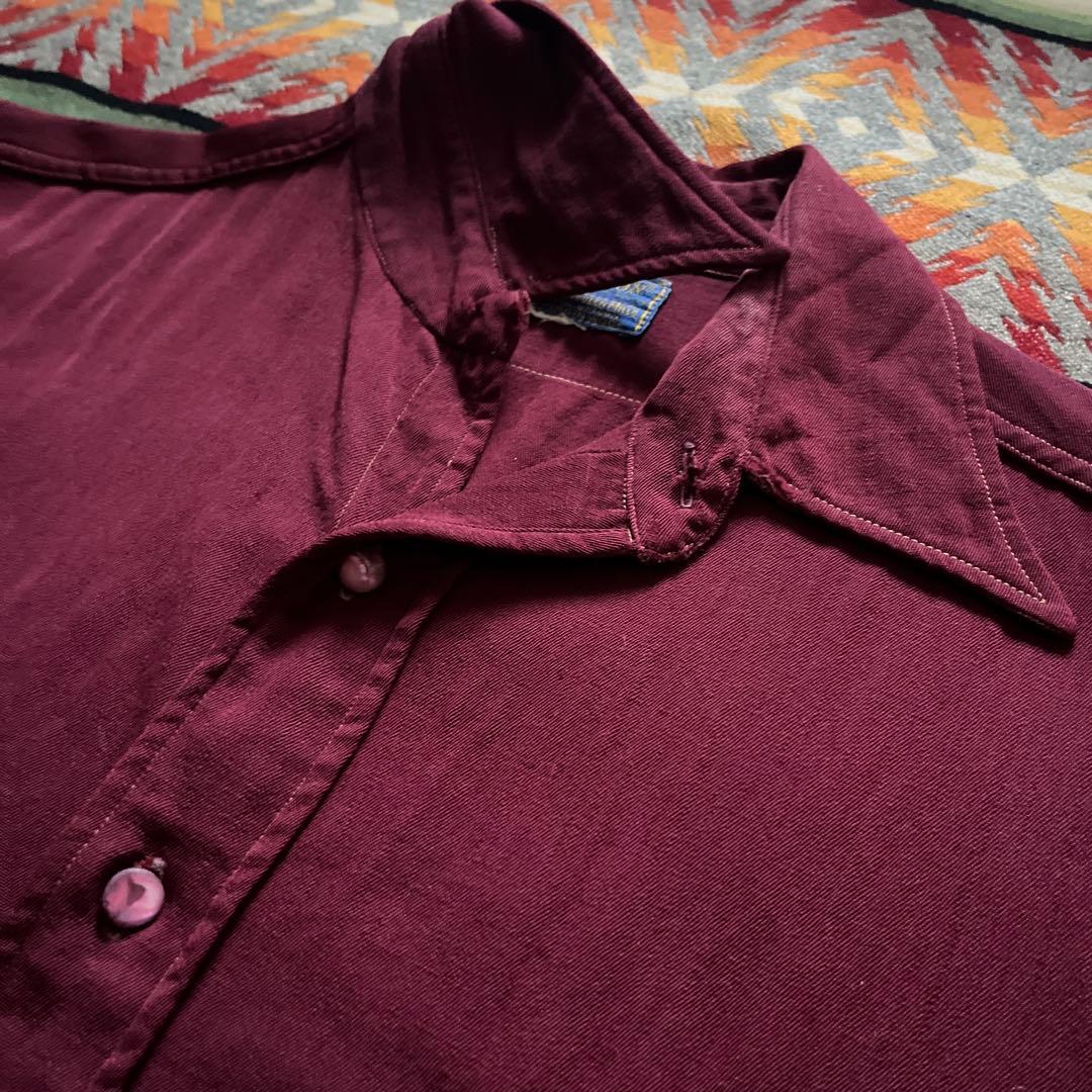 40s ペンドルトン ウール ギャバジン シャツ /ボードシャツ 50s 60s