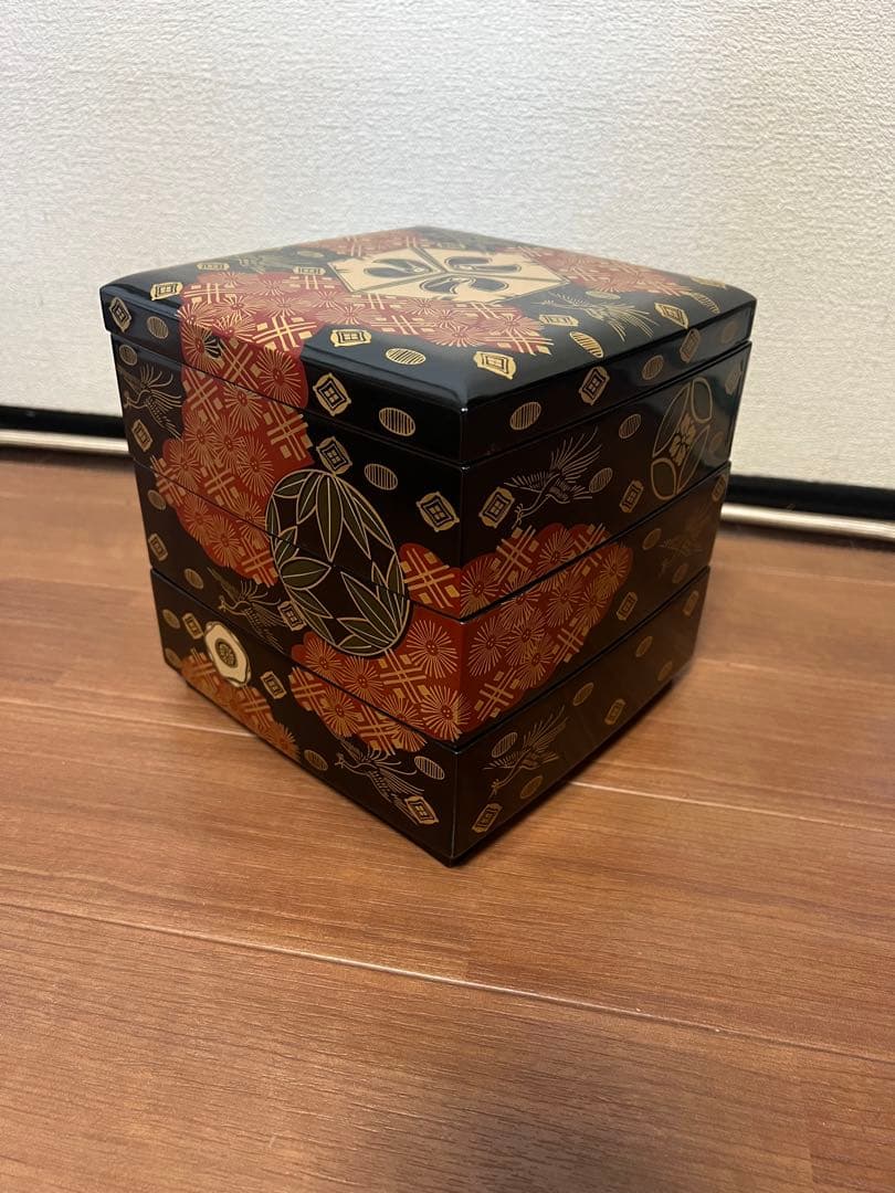 エガ 会津塗 3段重箱