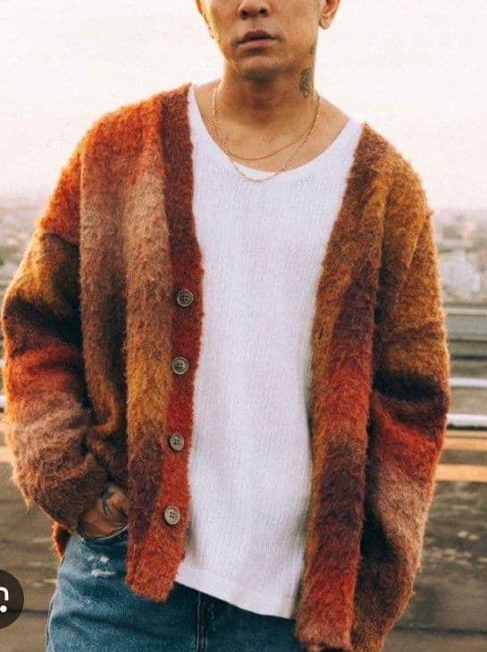 kj着 AMBERGLEAMソフトライトカーディガンcootieアンバーグリーム