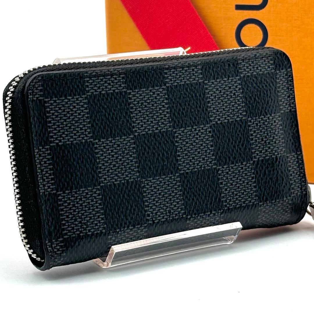 【極美品】ルイヴィトン ダミエグラフィット ジッピーパース 小銭入れ 黒